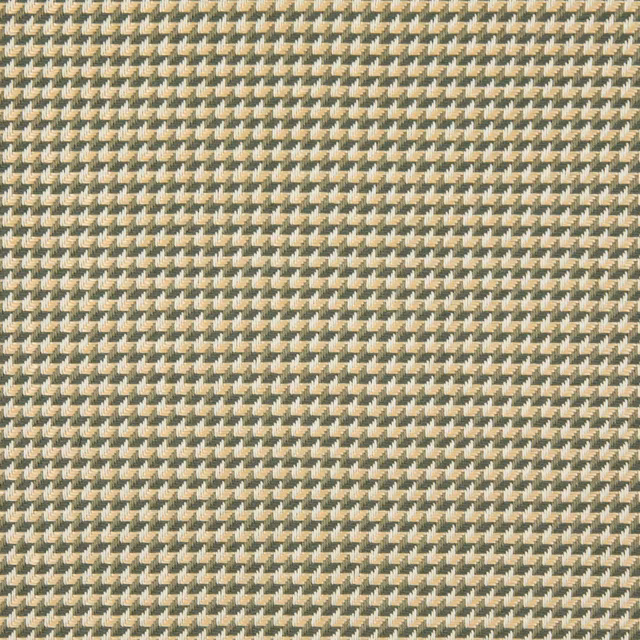 Muted agave-green and cream miniature geometric weave with a tactile, closely patterned surface