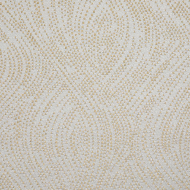 Pale ivory textile with delicate beige dotted waves forming a softly rippling pattern