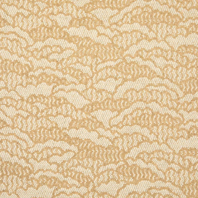 Cream and golden-beige woven swatch with dense undulating organic texture