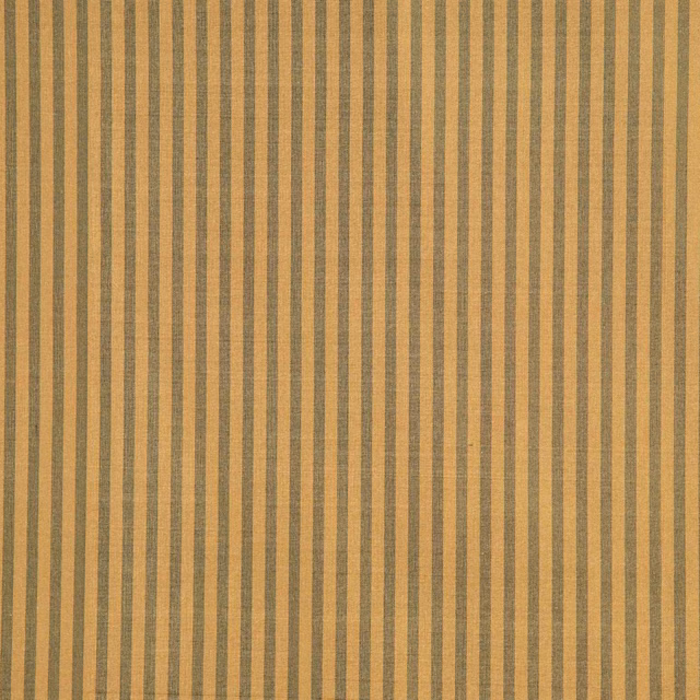 Muted antique-gold and charcoal-olive woven textile with closely spaced vertical stripes