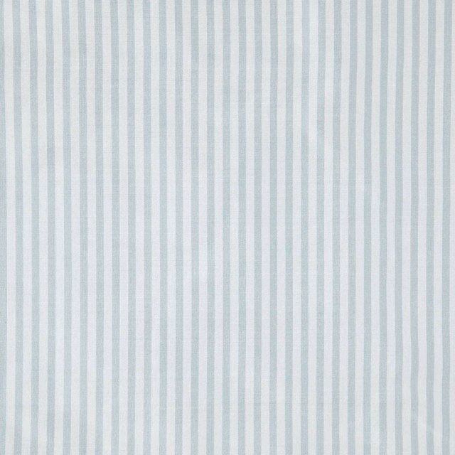 Pale blue-grey vertical stripe fabric with a fine, softly textured weave
