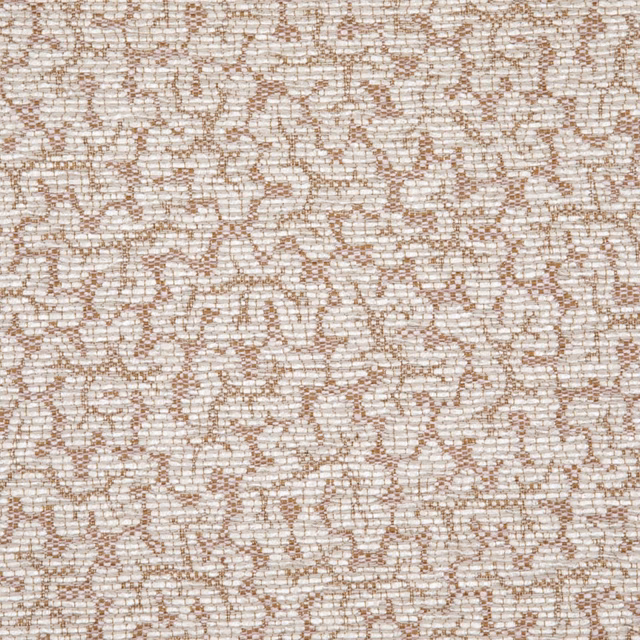 Warm ivory woven textile with fine taupe, maze-like organic lines