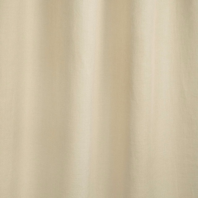 Pale warm beige fabric with subtle vertical striations and a softly fluid texture