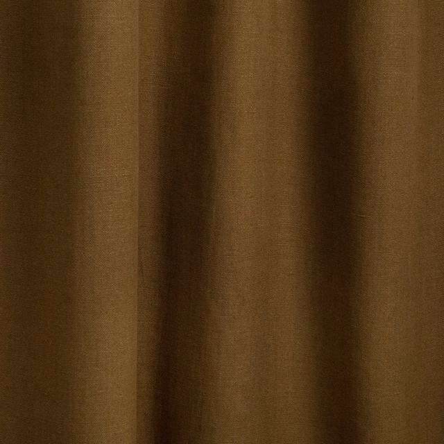 Close view of Costa Bronze fabric in deep brown with softly folded vertical texture