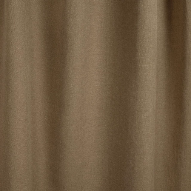 Warm chestnut-taupe fabric with fine vertical folds and subtle woven texture