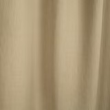 Warm pale beige linen-like textile hanging in soft, shaded vertical folds