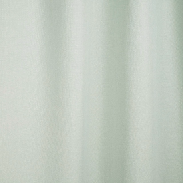 Pale mint-green fabric with fine vertical striations falling into soft folds