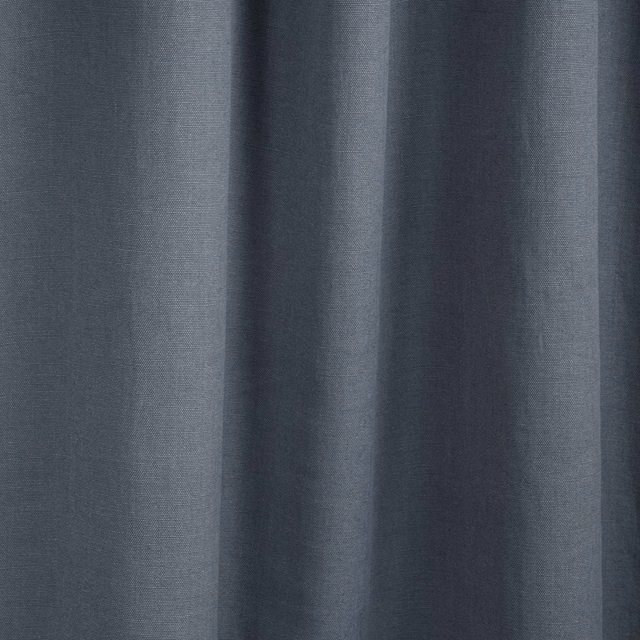 Blue-charcoal grey Costa fabric with fine weave and deep vertical folds