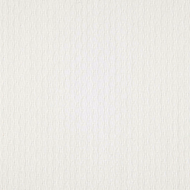 Close-up of pale ecru fabric with a fine, softly irregular vertical weave