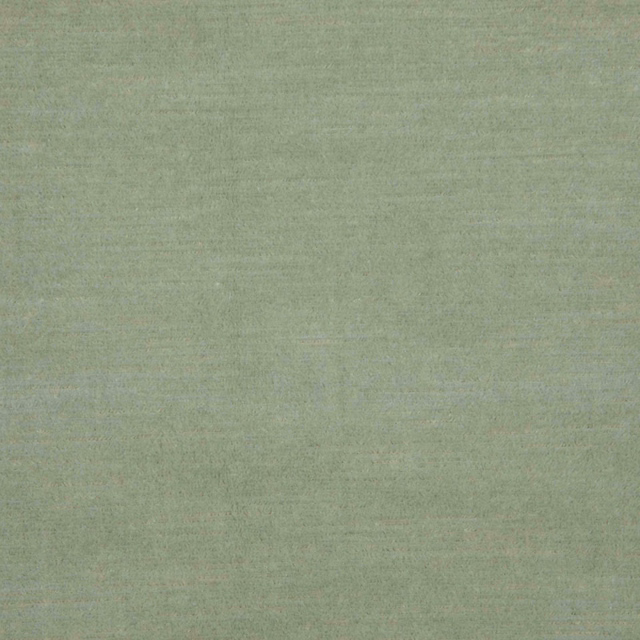 Close-up of muted almond-sage green fabric with subtle horizontal woven texture