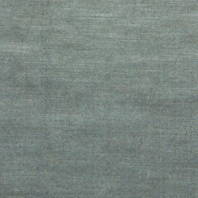 Muted celadon grey-green fabric with fine horizontal striations and soft woven tonal variation