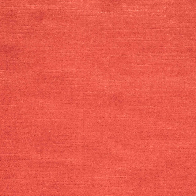 Warm coral-red fabric with subtle horizontal slub texture and tonal woven variation