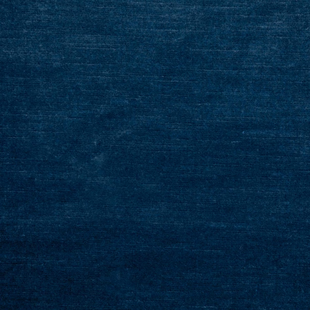 Deep Saphir blue fabric with fine horizontal striations and softly brushed texture