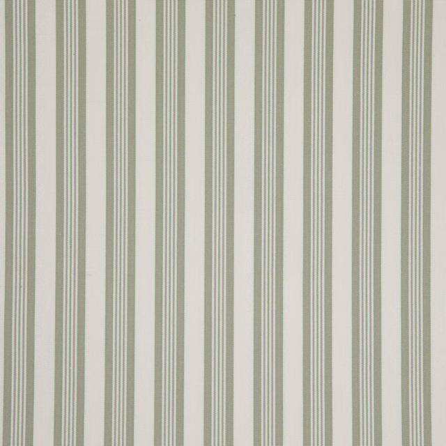 Muted sage, ivory and grey-beige fine vertical stripes with subtle textile texture