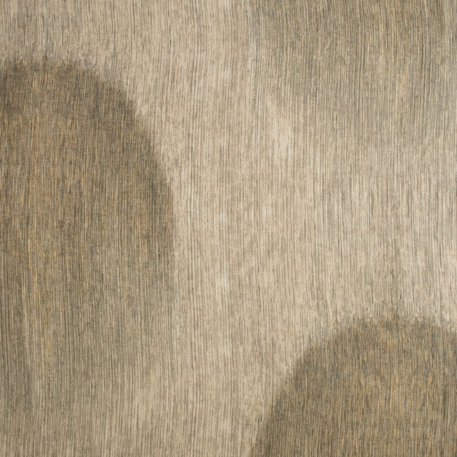 Pale greige Ombrage fabric with charcoal-taupe rounded forms and fine vertical ribbing