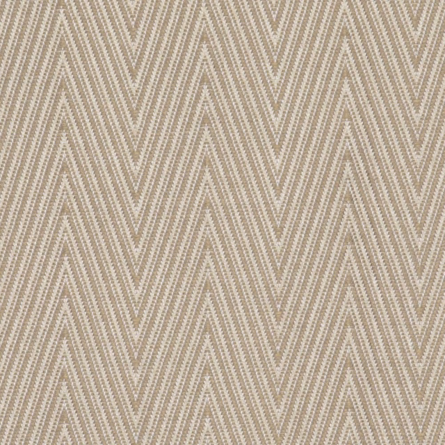 Close-up of bronze-taupe woven fabric with fine vertical chevron lines