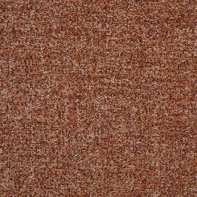 Close-up of warm blush-rose woven fabric with brown flecks and nubby texture