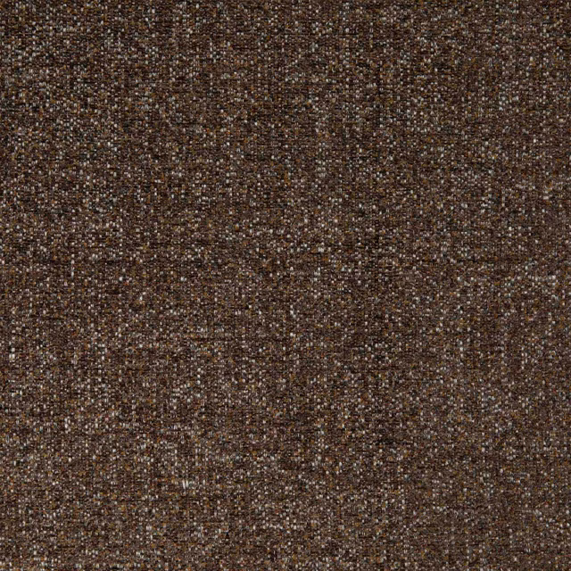 Dense chocolate-brown weave with taupe flecks and subtle vertical tonal texture