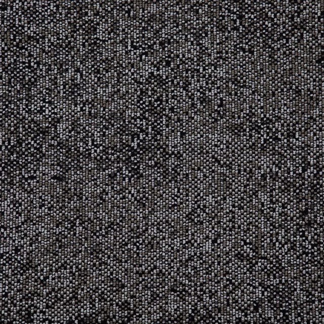 Charcoal-grey Punti fabric with dense black, silver and pale grey flecked weave