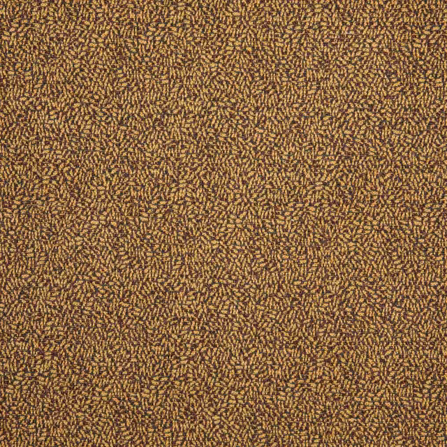 Warm Havane brown fabric with dense ochre-flecked woven texture