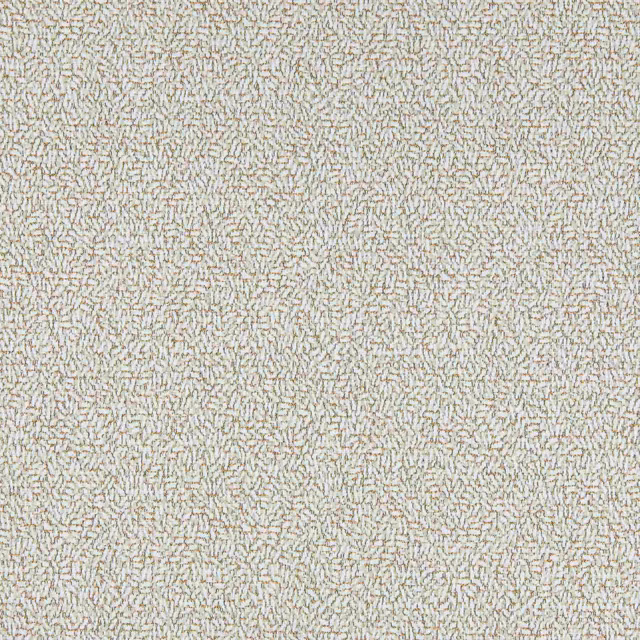 Ivory woven textile with dense tiny taupe broken-line motif