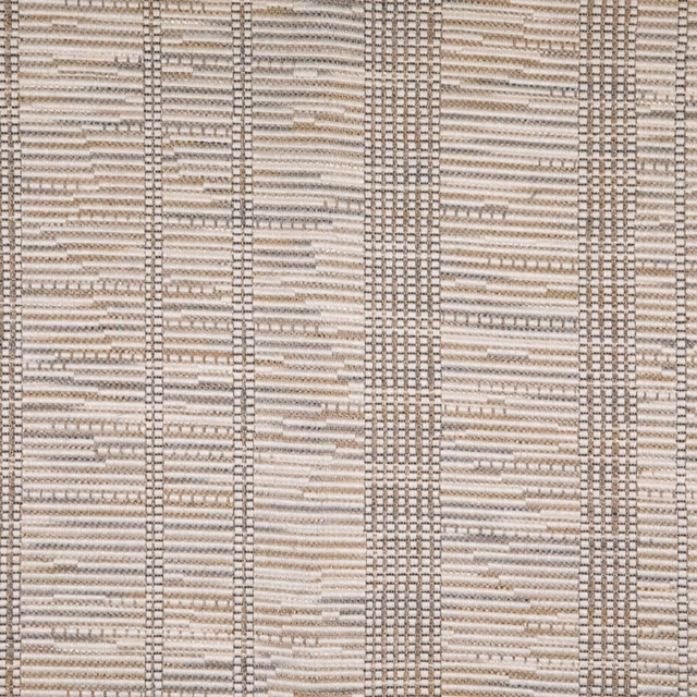 Cool grey woven swatch with vertical bands and broken horizontal striations
