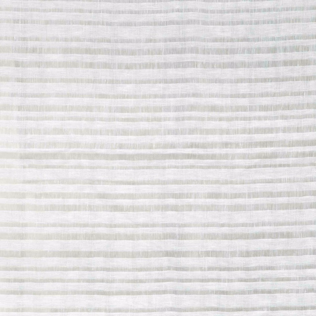 Soft white textile with pale grey irregular horizontal woven lines