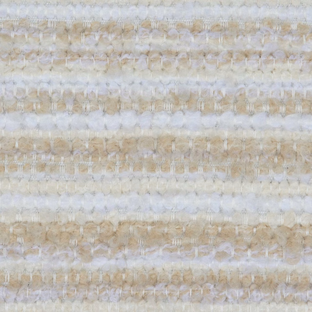 Warm ivory and sand woven fabric with irregular horizontal textured bands