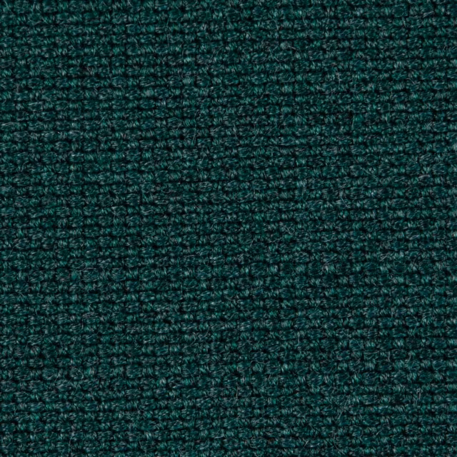 Deep teal-green Trinidad fabric with dense horizontal nubby weave and subtle tonal variation