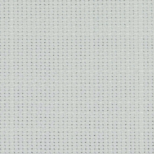 Close-up of pale ecru fabric with fine woven grid and tiny grey flecks