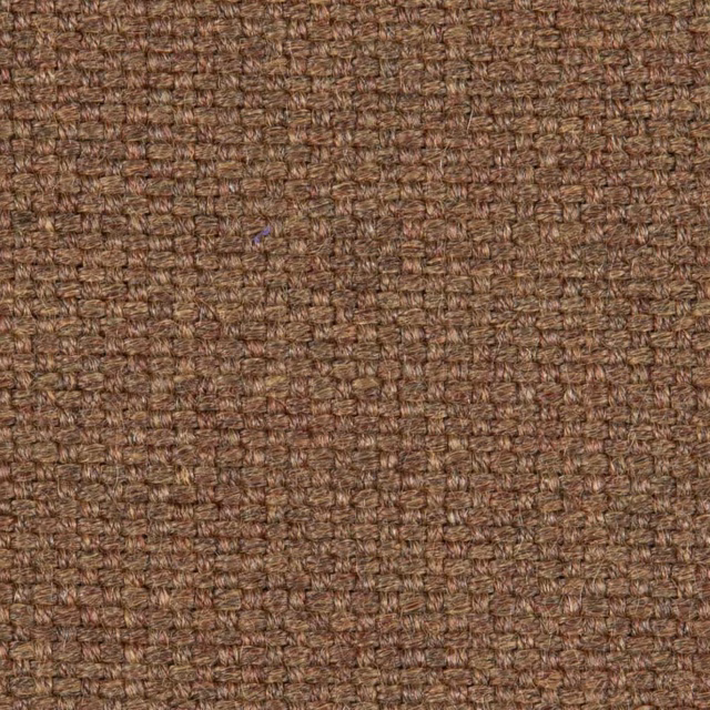 Close-up of warm moka-brown fabric with a dense, nubby woven texture