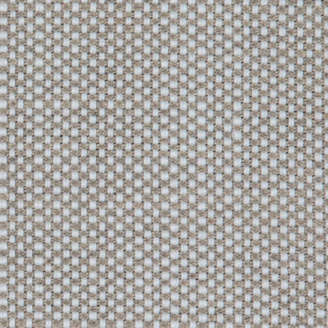 Warm beige and taupe small-check woven textile with a tactile basket-weave surface