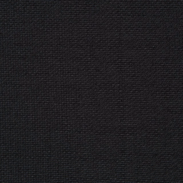 Charcoal-black Trinidad fabric with a dense, subtly ridged woven surface