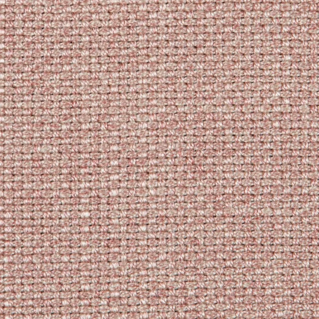 Close-up of dusty petal-pink woven fabric with a fine nubby grid texture