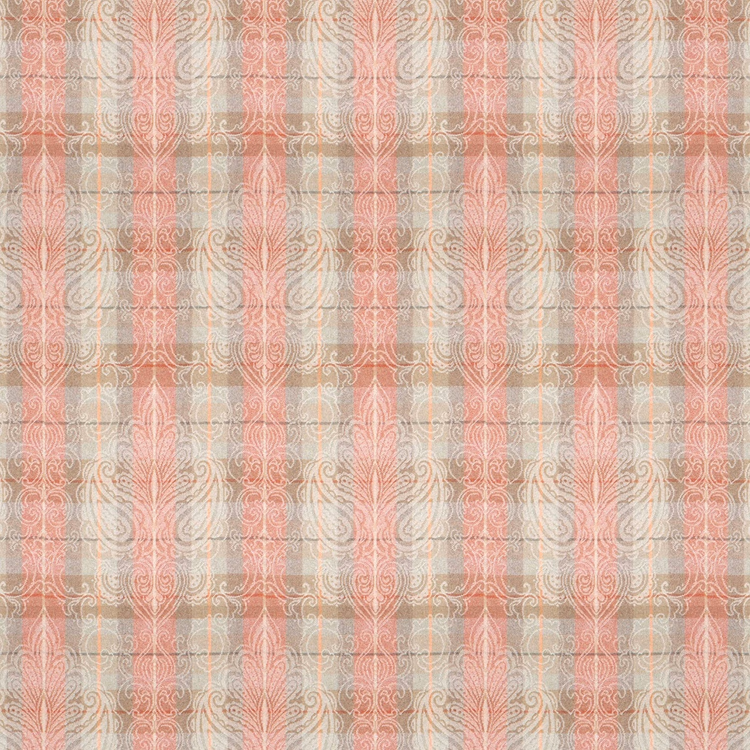 Alberta Salmon Jacquard fabric