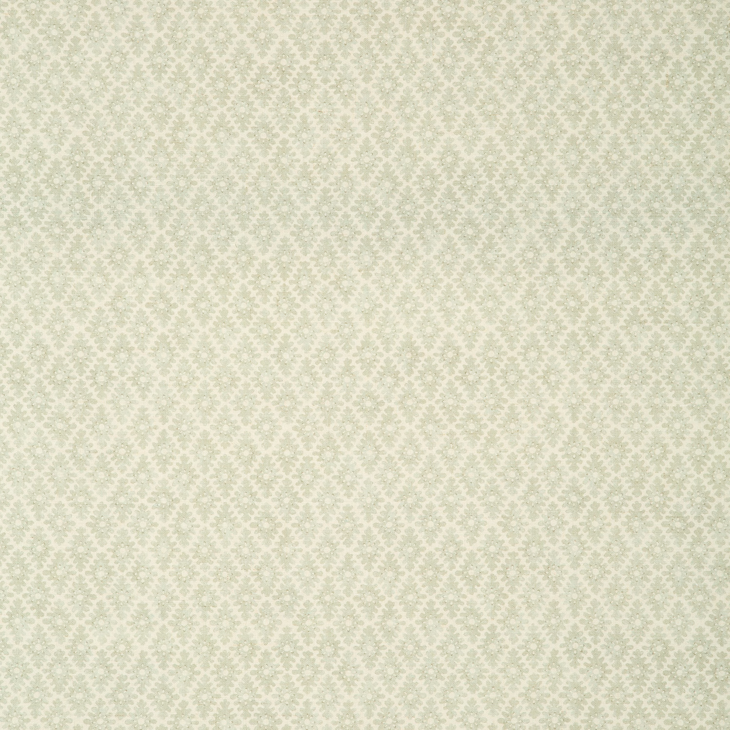 Pale sage-green fabric with a tiny textured botanical repeat
