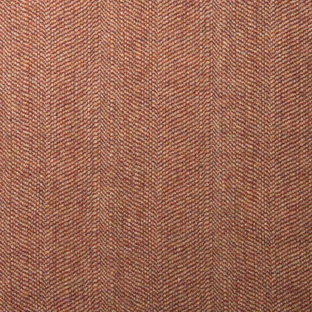 Warm brick-red wool with russet depth and fine pale herringbone texture