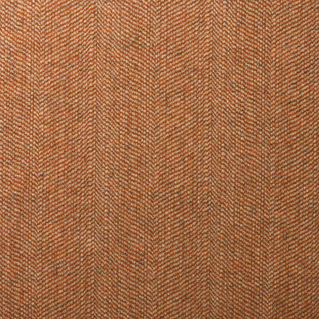 Warm rust and brown wool with a fine, tactile herringbone weave