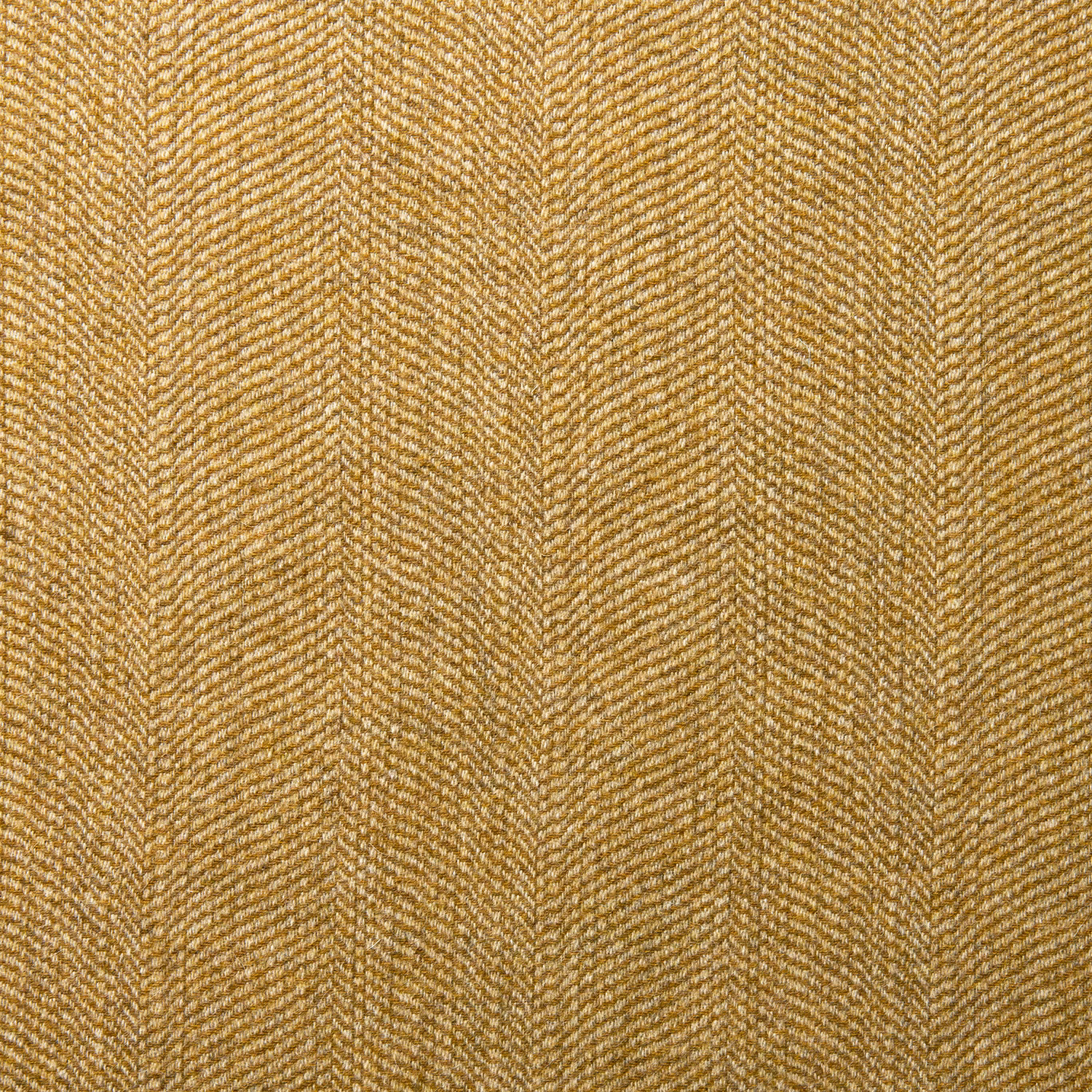 Warm harvest-gold wool with a fine bronze herringbone weave and subtle vertical shading