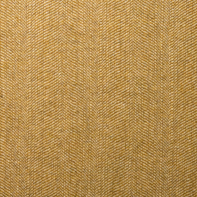Warm harvest-gold wool with a fine bronze herringbone weave and subtle vertical shading