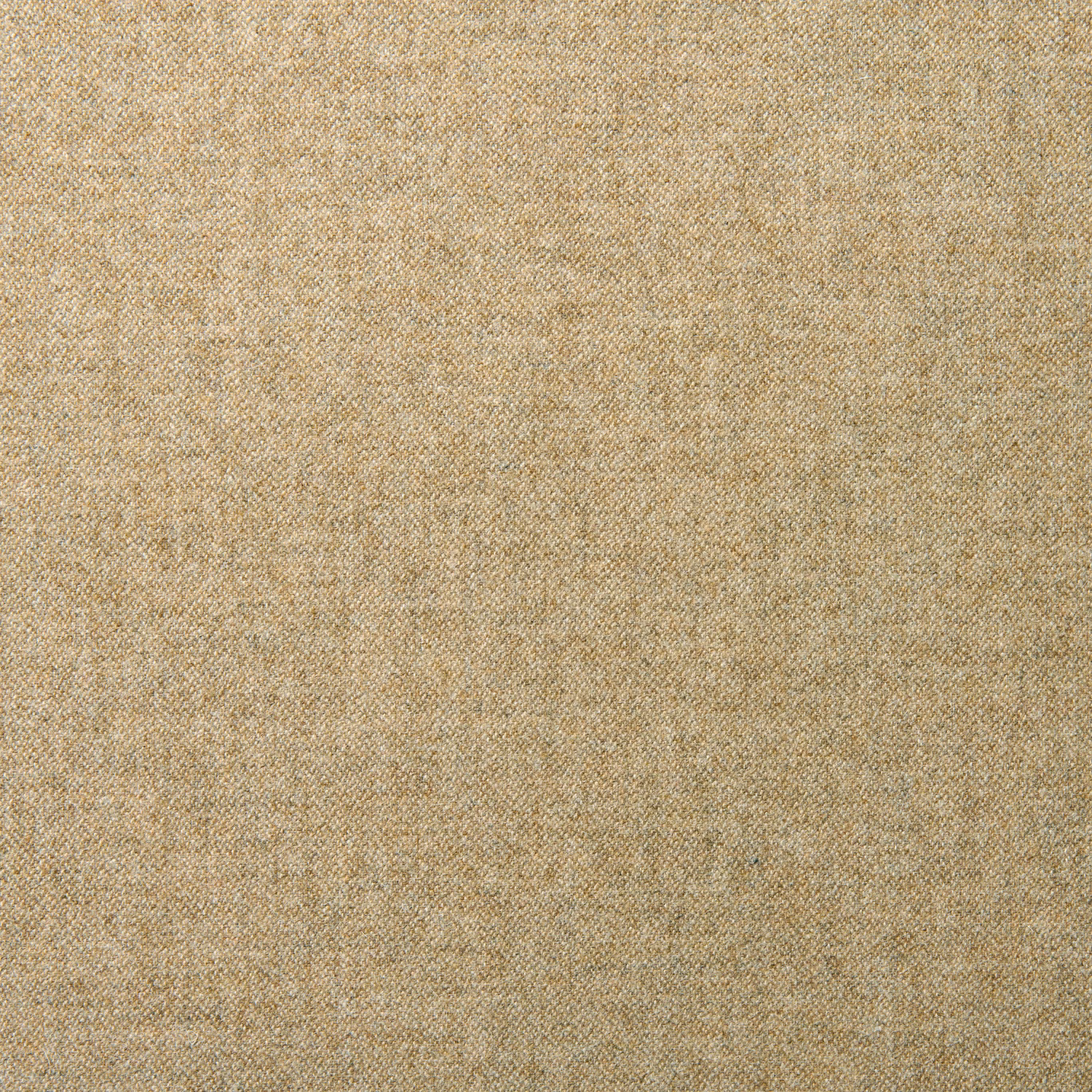 Warm biscuit-tan wool weave with fine oatmeal and honey flecking