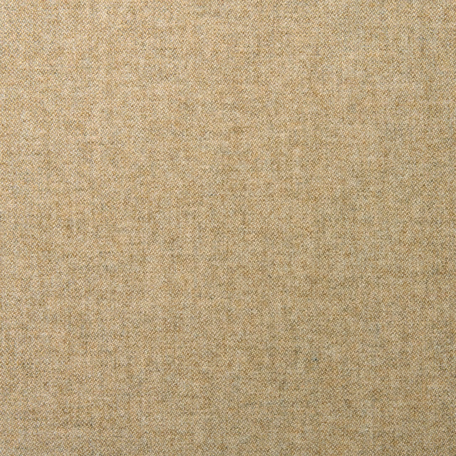 Warm biscuit-tan wool weave with fine oatmeal and honey flecking