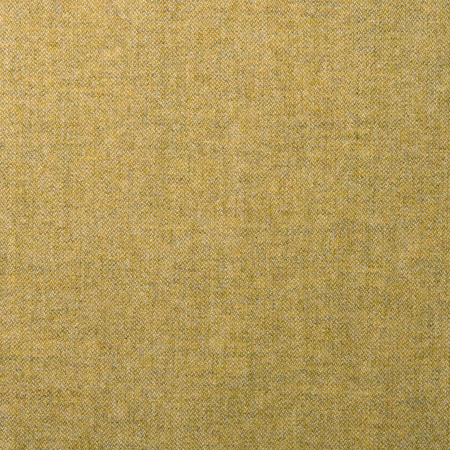 Warm ochre-gold wool weave with fine pale and darker tonal flecks