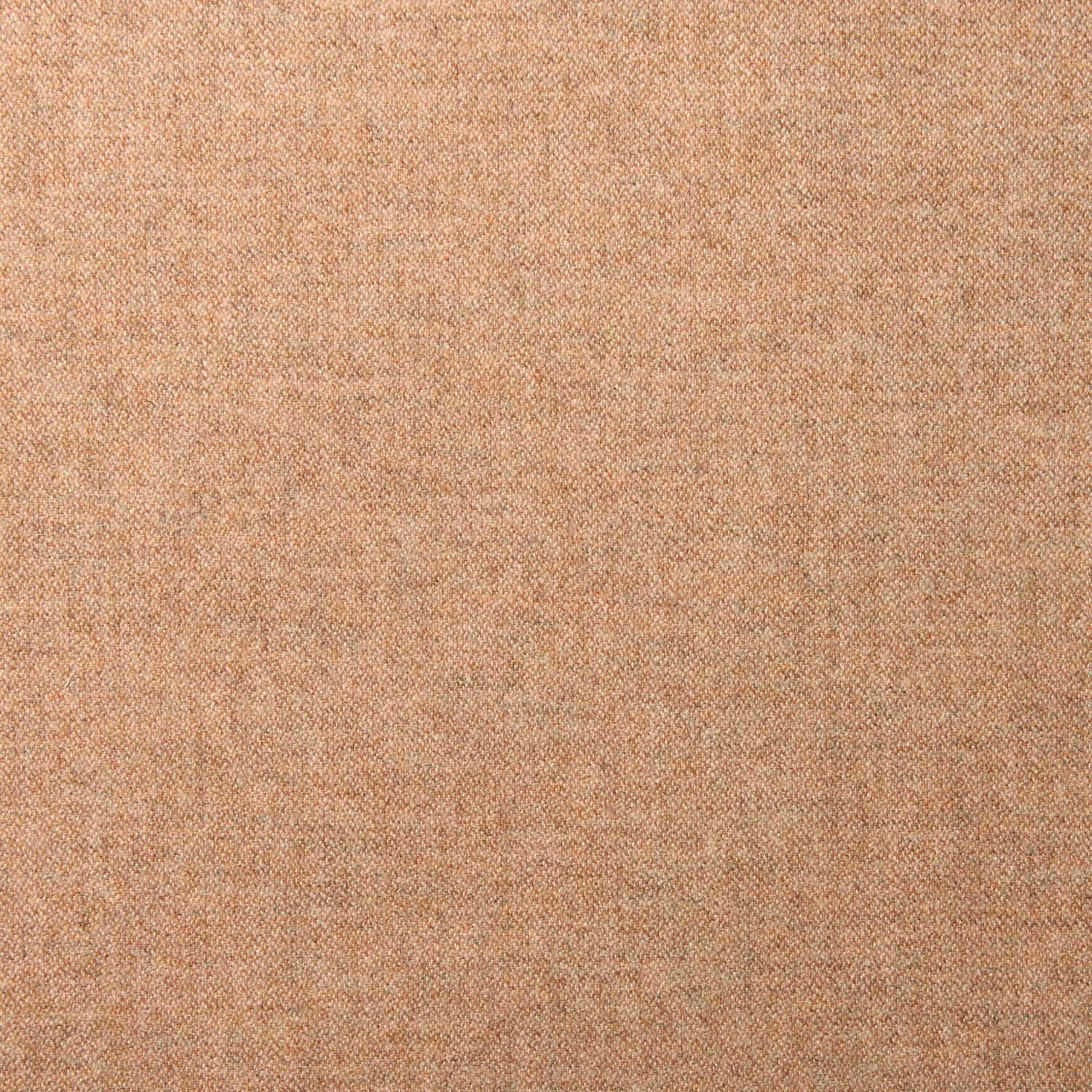 Close-up of pale ginger peach wool with a fine softly mottled plain weave