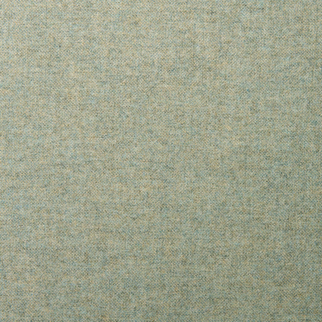 Muted aqua-green wool weave with fine sandy flecks and softly mottled texture