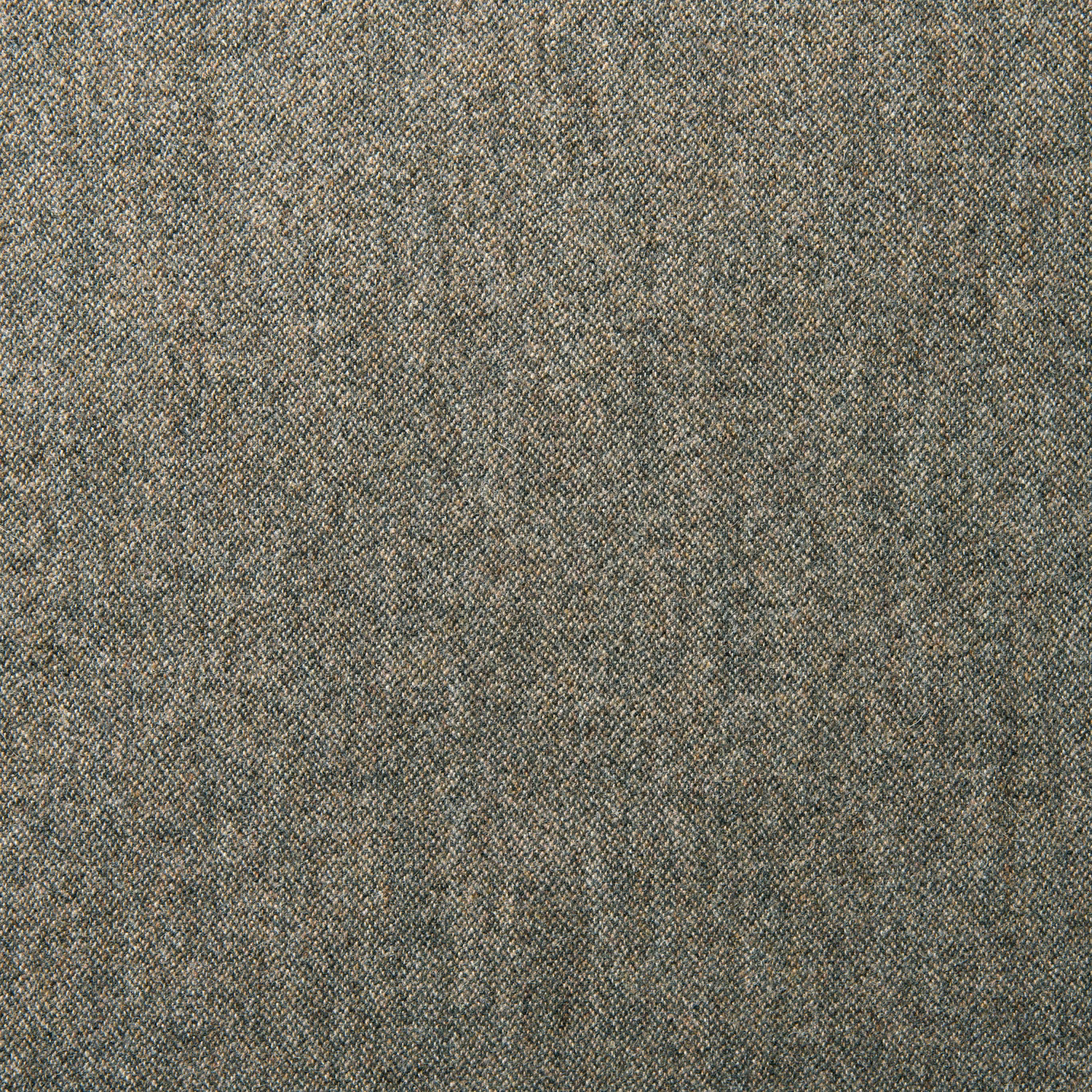 Close-up of slate-grey wool weave with fine warm beige and charcoal flecks