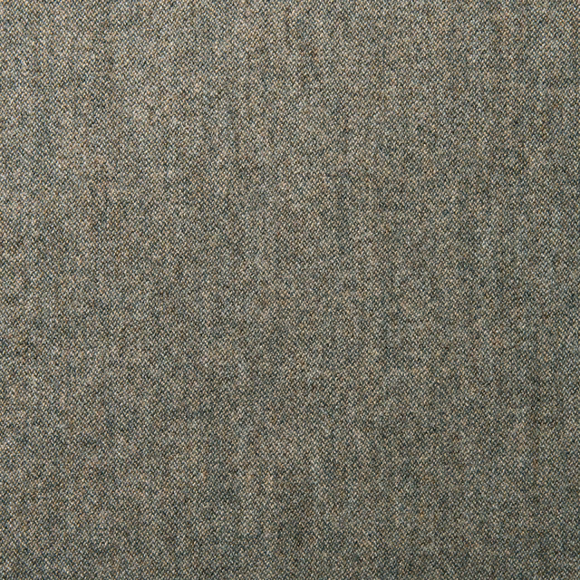 Close-up of slate-grey wool weave with fine warm beige and charcoal flecks