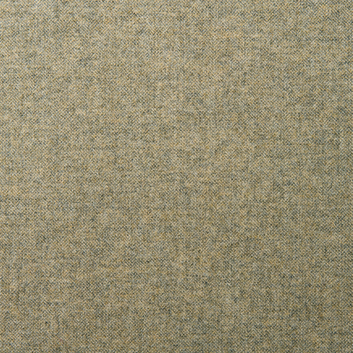 Close-up of muted grey-green wool weave with beige and charcoal flecks