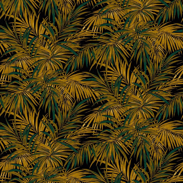 Butterfly Palm Maize fabric
