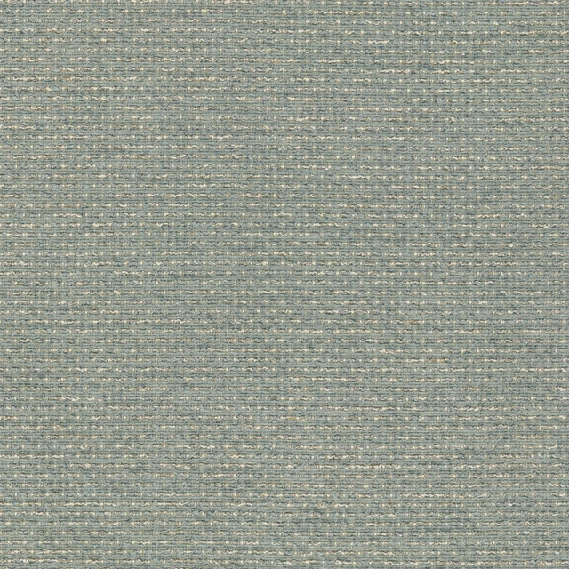Soft blue-grey woven upholstery fabric with fine horizontal slub texture